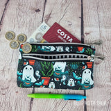 Gardening Ghost Eco Cotton Canvas Slim Purse Wallet
