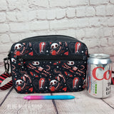 Emo Red Cat Skeleton crossbody bag