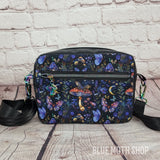 Blue Magic Mushroom crossbody bag