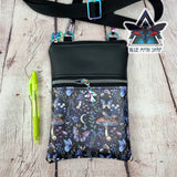 Magic Forest Mushrooms Faux Leather Crossbody Phone Bag