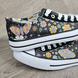 Autumn Floral Moth women sneakers