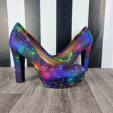 Rainbow Galaxy High heels