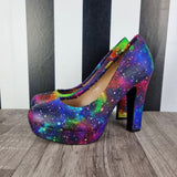 Rainbow Galaxy High heels