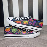 Neon Halloween women sneakers