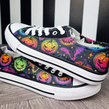 Neon Halloween women sneakers