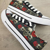 Skulls and Red Roses women sneakers
