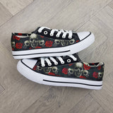Skulls and Red Roses women sneakers
