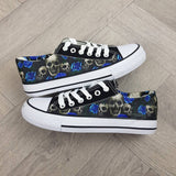 Skulls and Blue Roses women sneakers