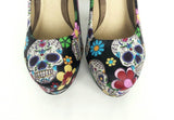 Black Sugar Skull High heels