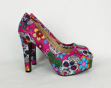 Pink Sugar Skull High heels